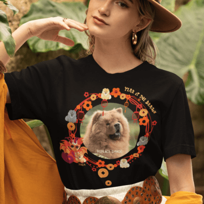 Custom shirts!  Your dogs' photo with my art